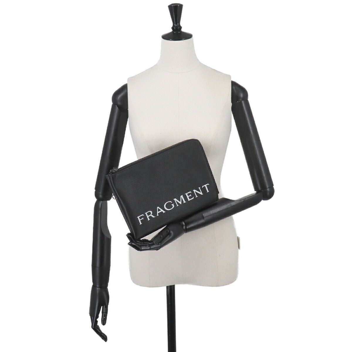 FRAGMENT Clutch Bag Leather Black 290786 Purse