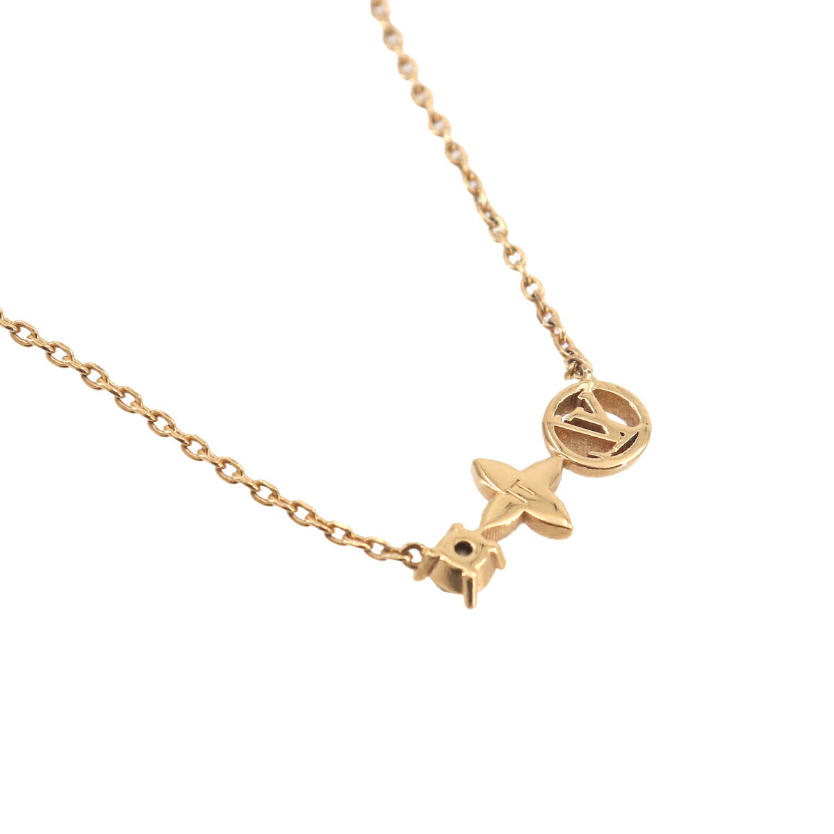 Petit Louis Necklace Gold Rhinestone M00368 LV Accessory