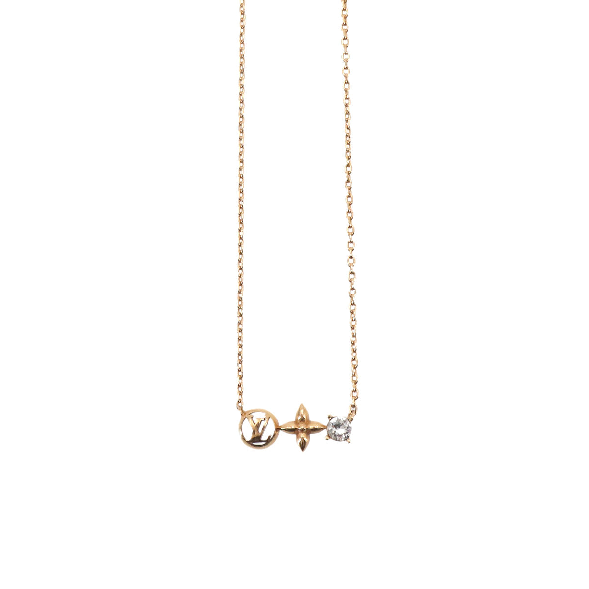 Petit Louis Necklace Gold Rhinestone M00368 LV Accessory