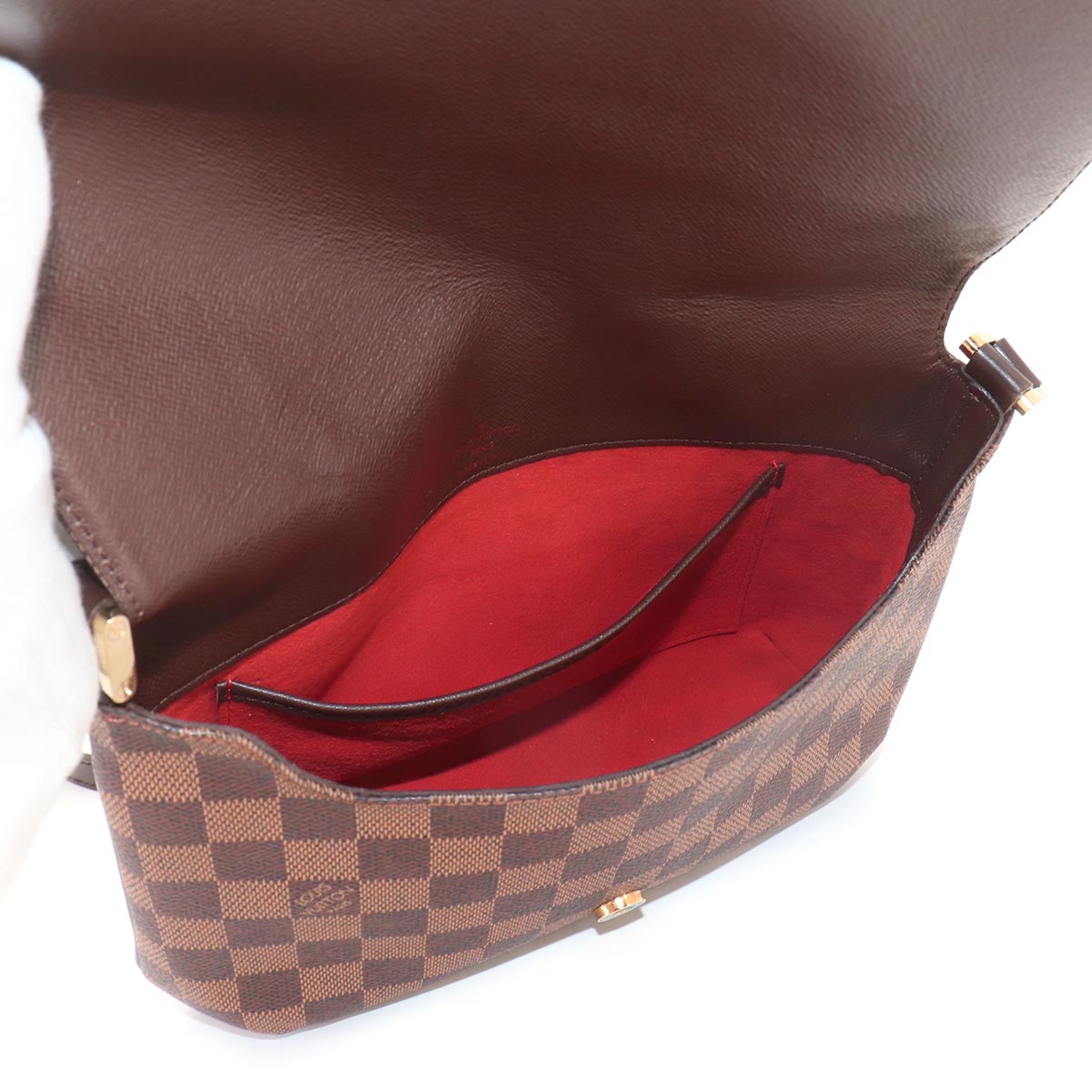 Damier Musette Tango Long Shoulder Bag Ebene N51301