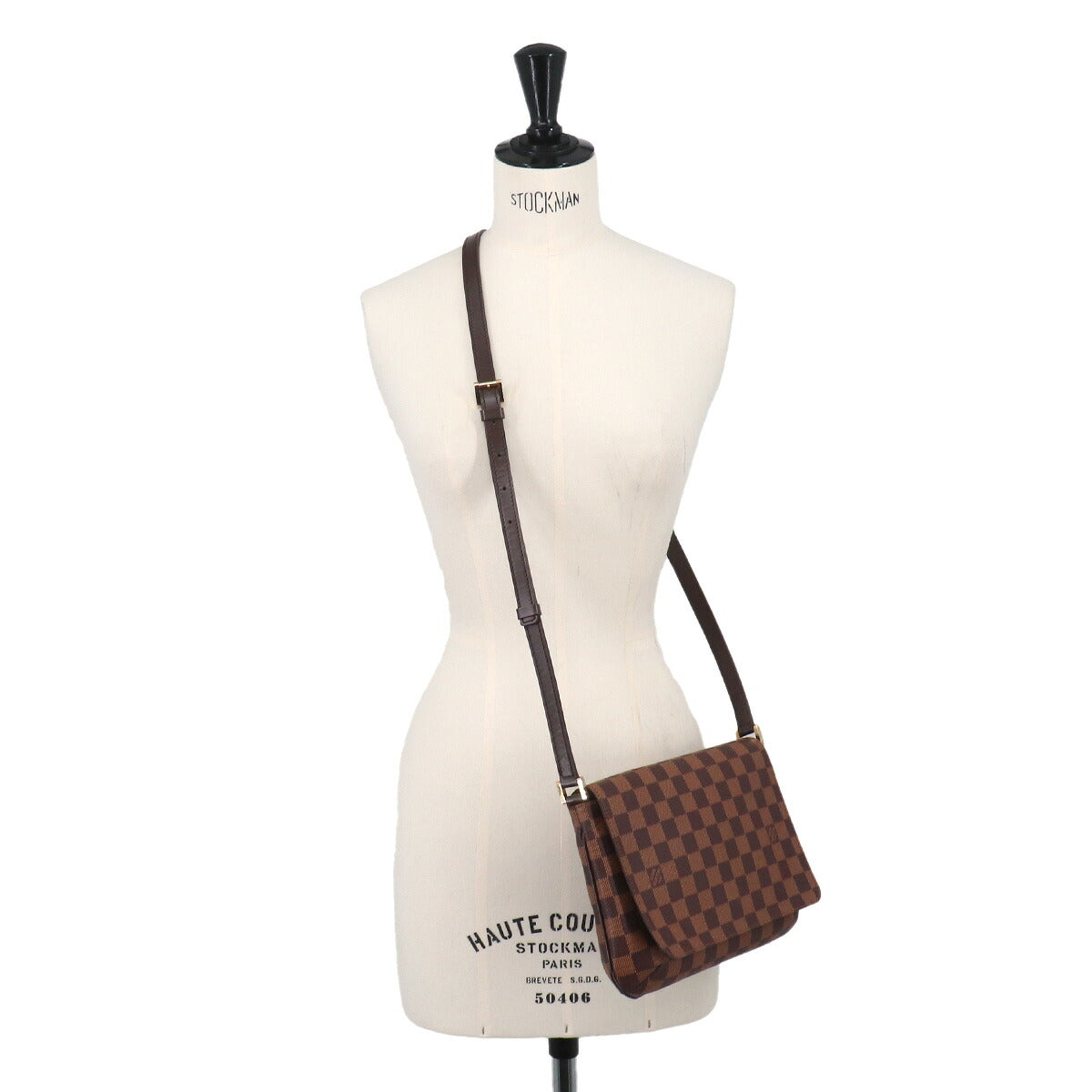 Damier Musette Tango Long Shoulder Bag Ebene N51301