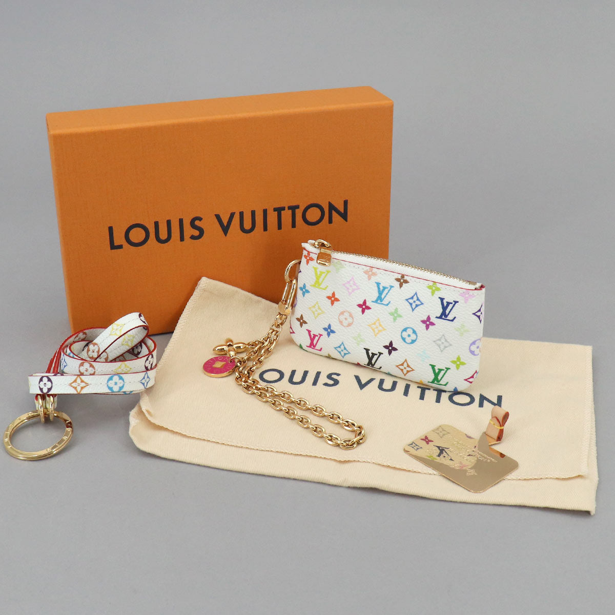 LVxTM Monogram Multicolor Phone Holder Pouch Blanc M14099