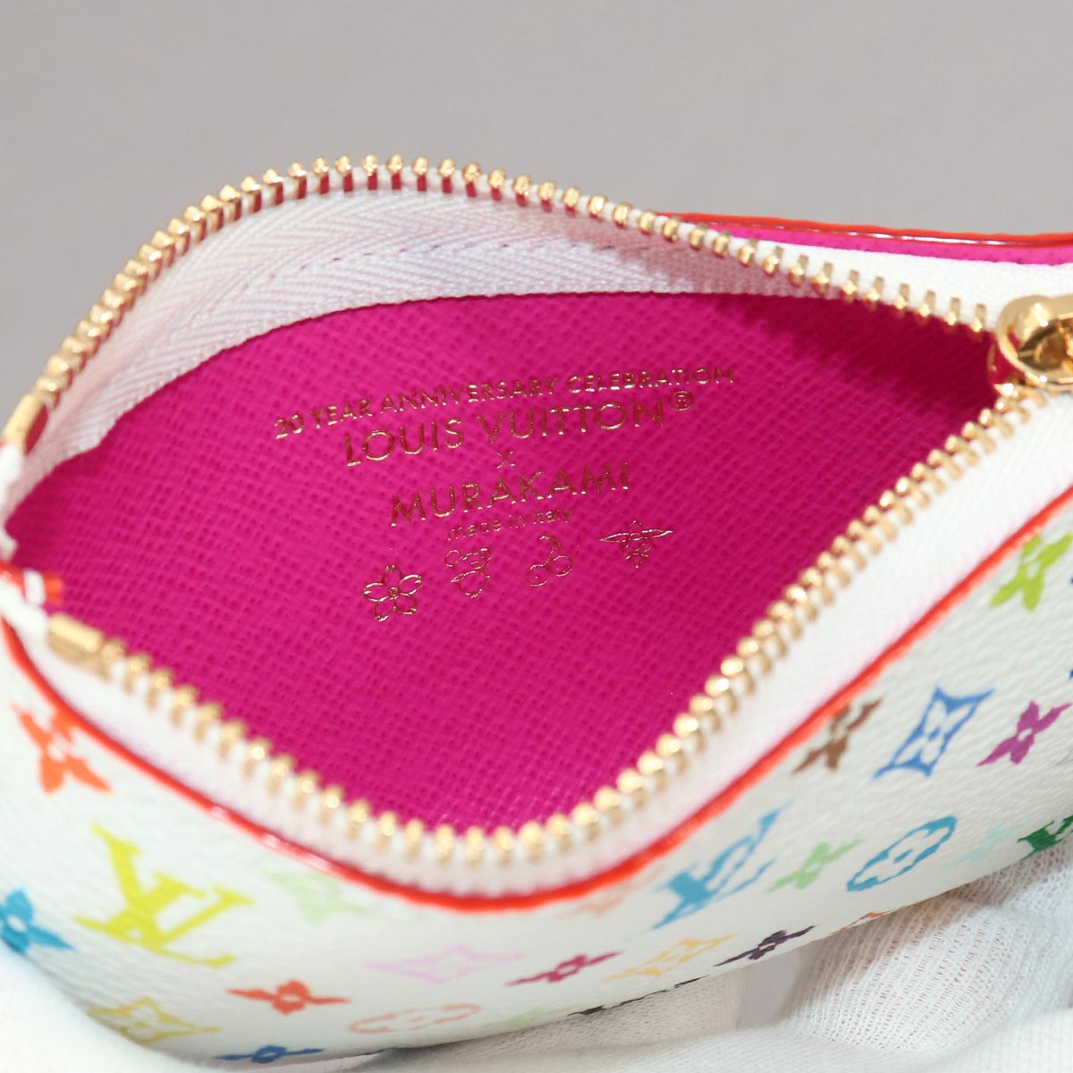 LVxTM Monogram Multicolor Phone Holder Pouch Blanc M14099