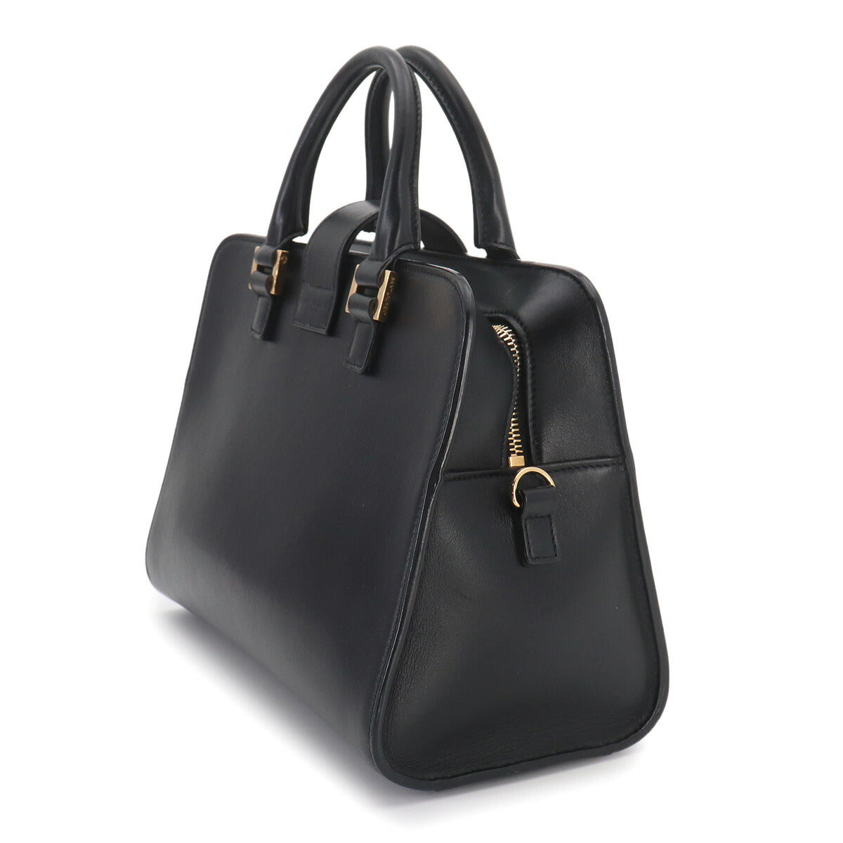 Baby Cabas Hand Shoulder Bag Leather Black 568853