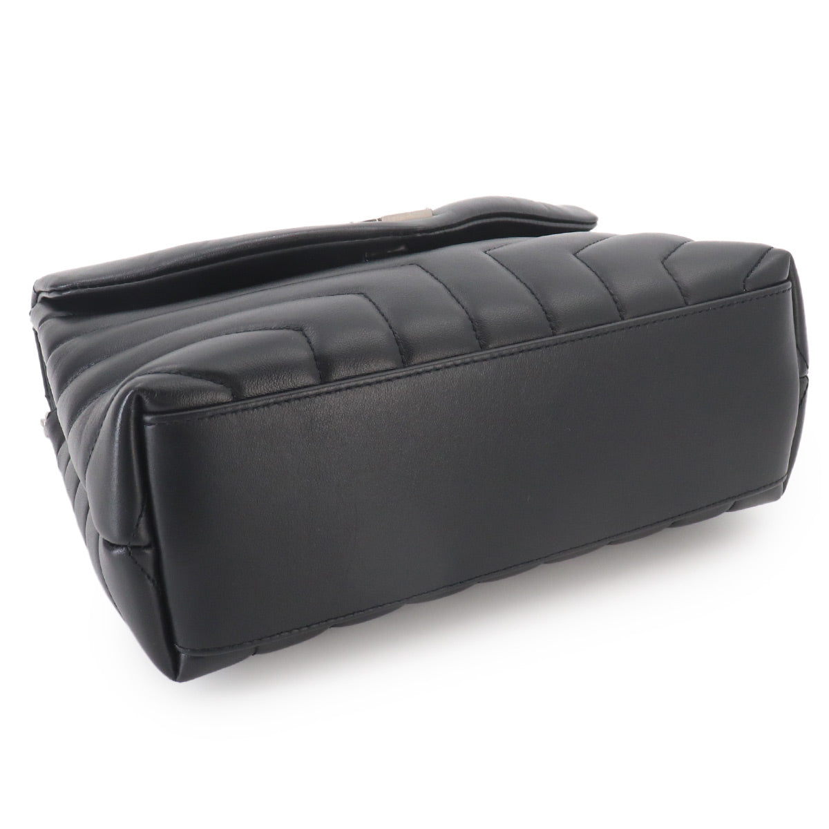 Loulou Small Chain Shoulder Bag Leather BLack 494699