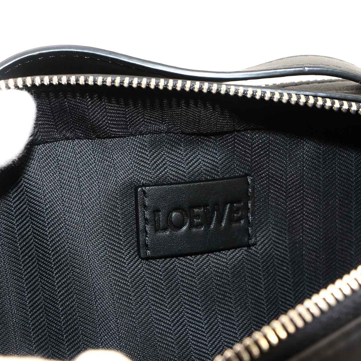 Mini crossbody camera Bag Hand Shoulder Bag Leather Black Anagram