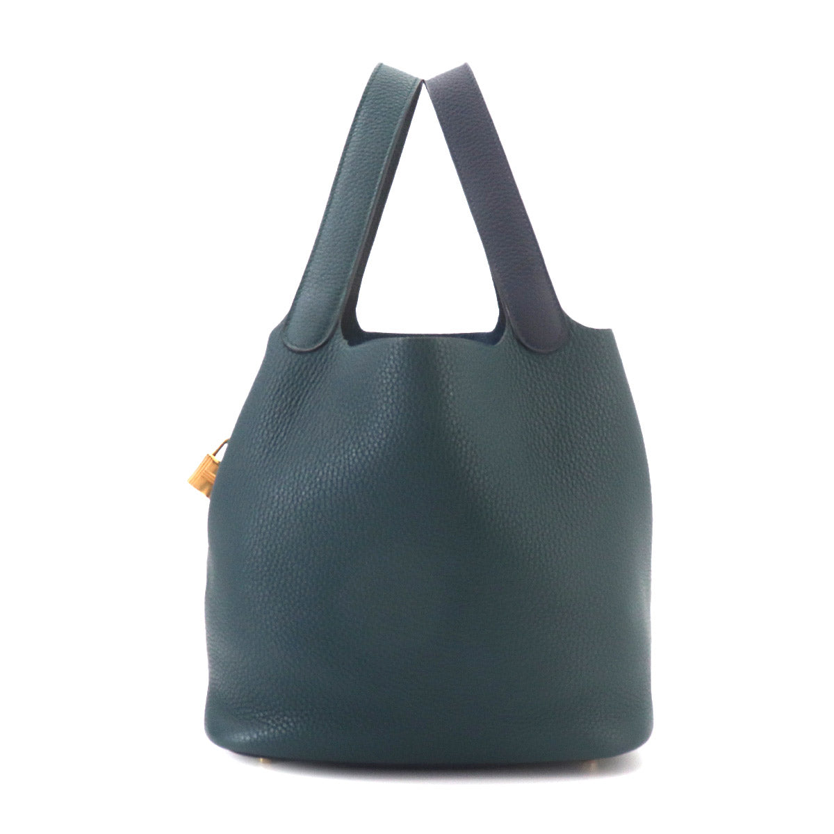 Picotin Lock Casaque MM Hand Bag Taurillon Clemence Vert cypres