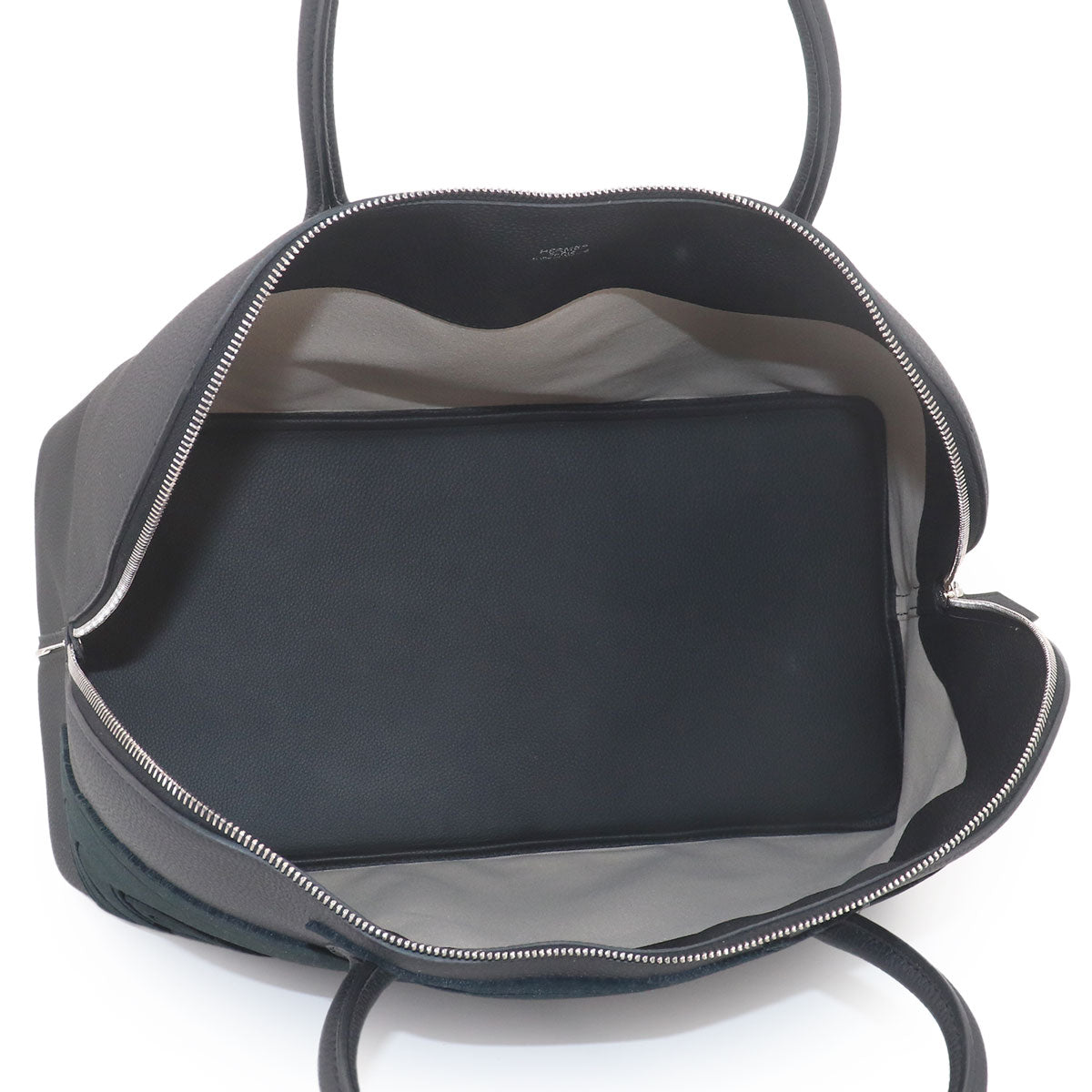 Bolide 1923 Chimeres Dragon Hand Bag Togo Velvet Black Blue lin