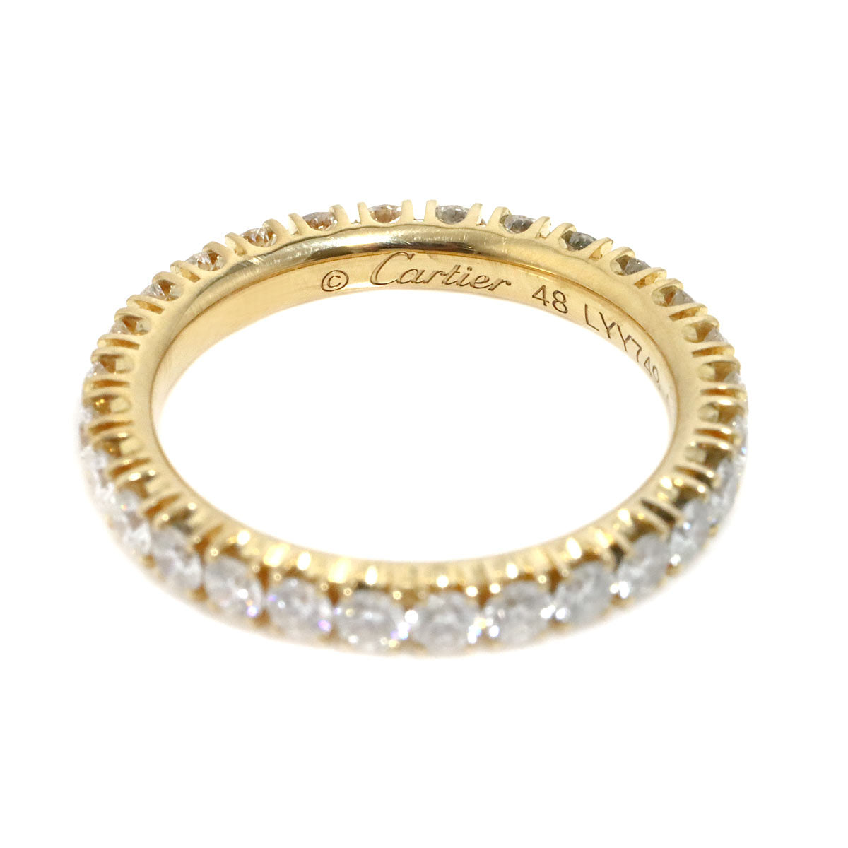 Etincelle De Diamond Ring 18K YG 750 size48 4.5(US)
