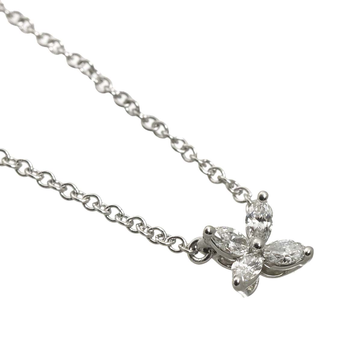 Victoria Mini Diamond Necklace Platinum