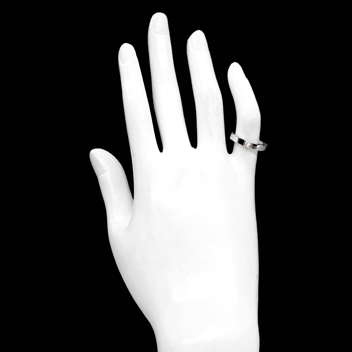 Laniere Ring 18K White Gold 750 Size47 4(US)