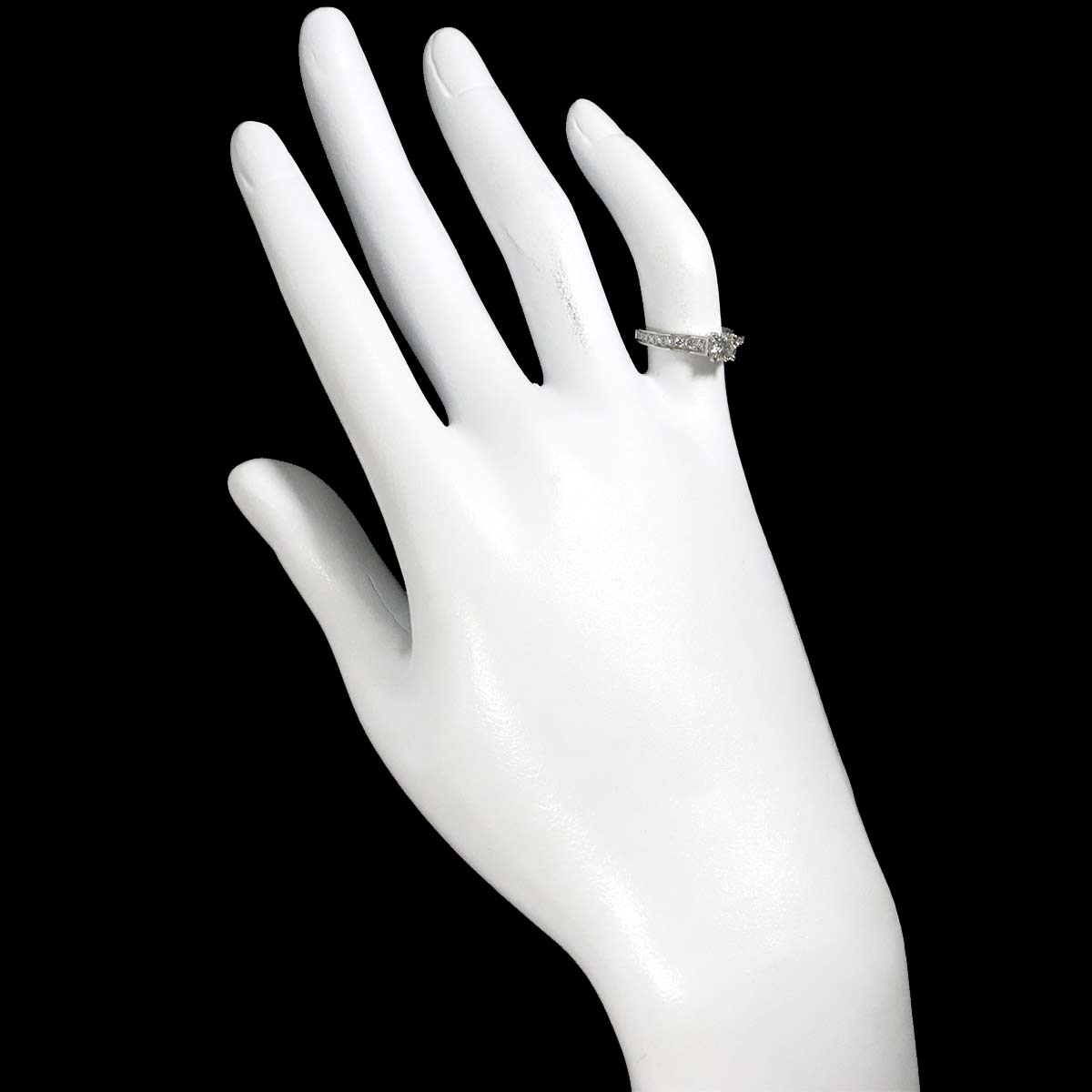 Diamond 0.40ct G/VVS2/3EX Ring Platinum Size47 4(US)