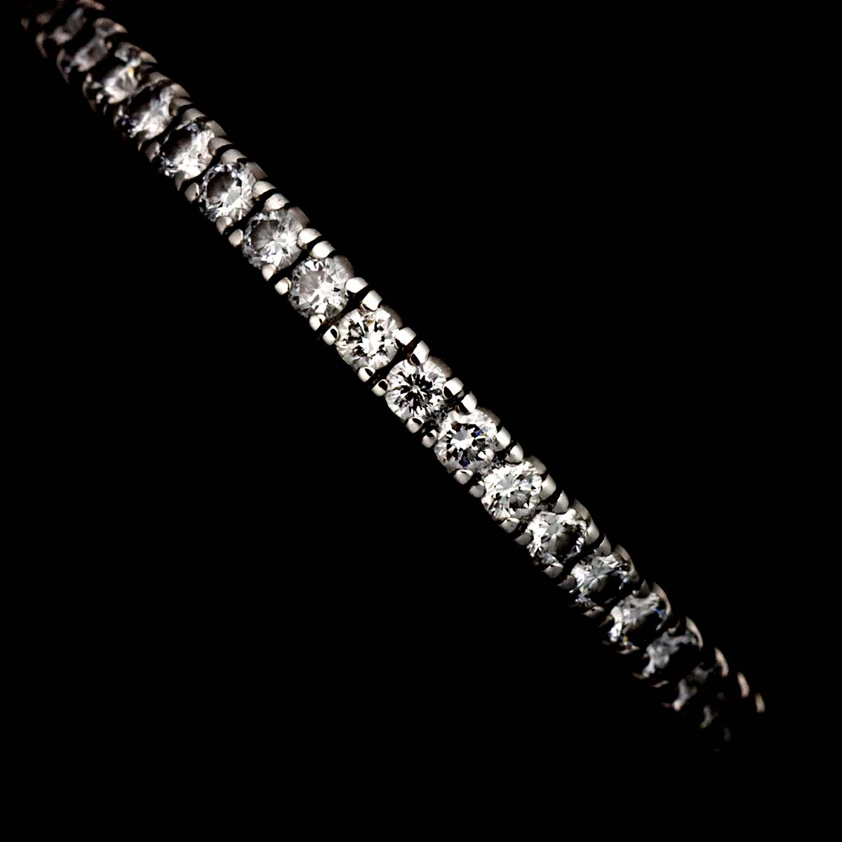 ETINCELLE Full Diamond Ring 18K WG 750 size49 4.75-5(US)