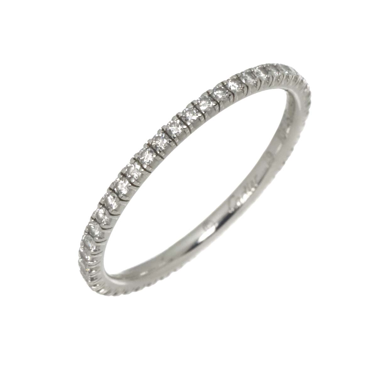 ETINCELLE Full Diamond Ring 18K WG 750 size49 4.75-5(US)