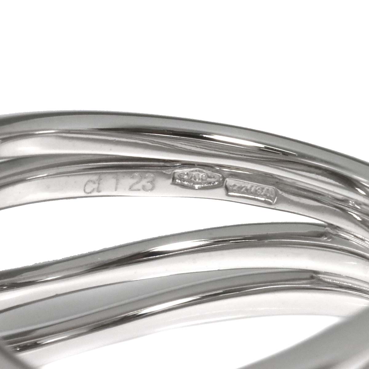 Diamond 1.23ct Ring 18K WG 750 Size7.25(US)