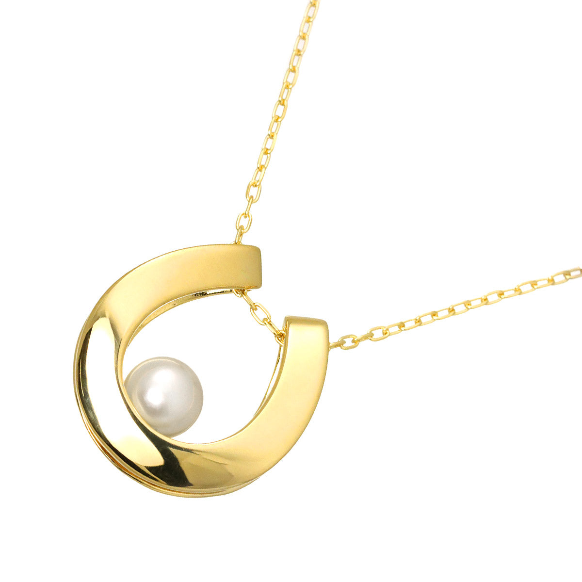 Akoya Pearl 6.5mm Necklace 18K Yellow Gold 750