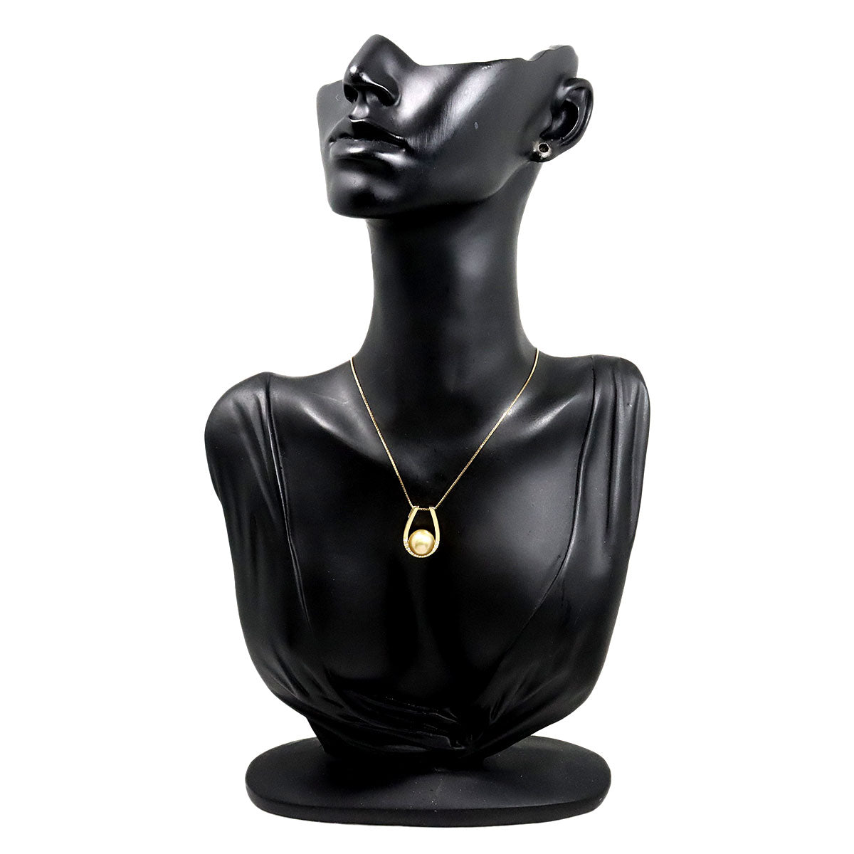 South Sea pearl 10.6mm Diamond 0.10ct Necklace 18K YG 750