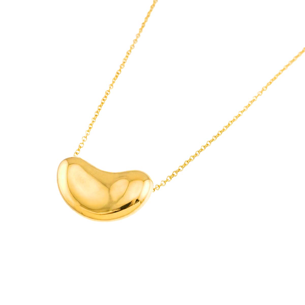 Bean Necklace 18K Yellow Gold 750
