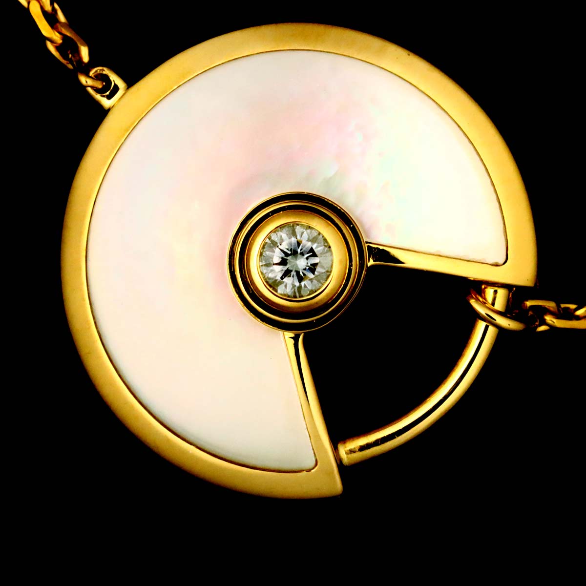 Amulette MOP Diamond Bracelet XS 18K Yellow Gold 750