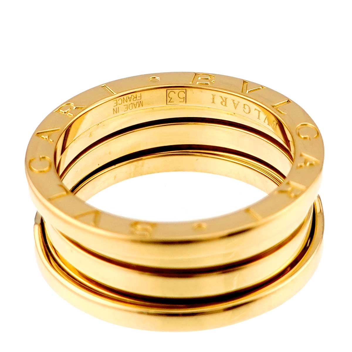 B-ZERO1 3 BAND Ring 18K YG 750 Size53 6(US)