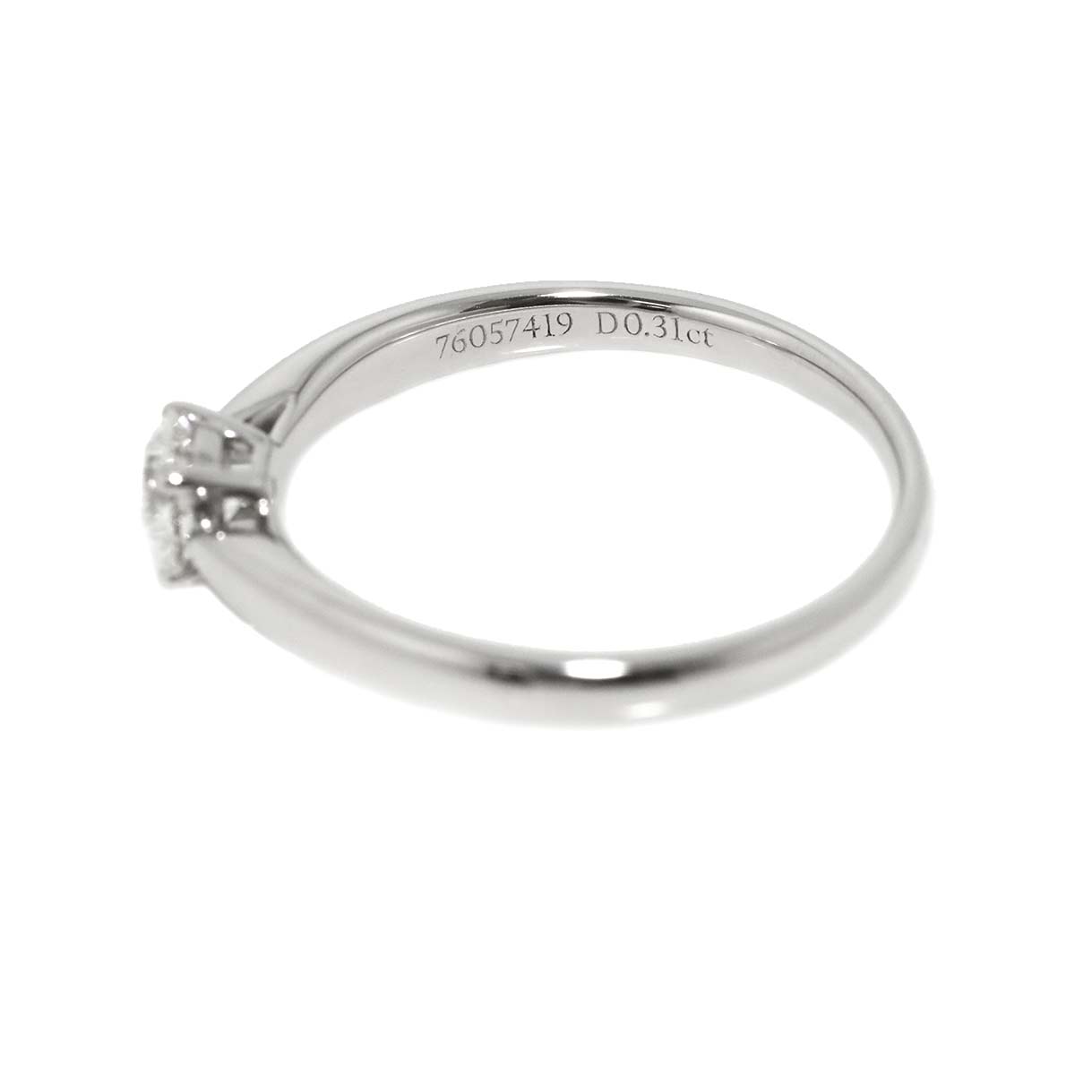 Harmony Diamond 0.31ct I/VVS1/3EX Ring Pt Size4.75-5(US)