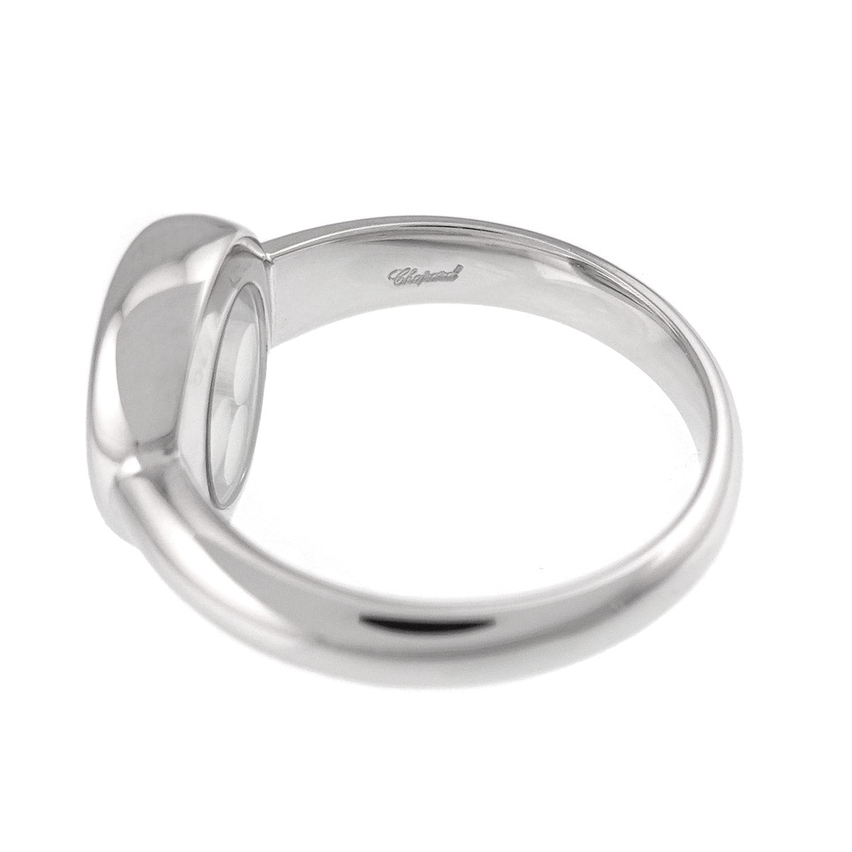 Happy Diamond Ring 18K WG 750 Size5-5.25(US)