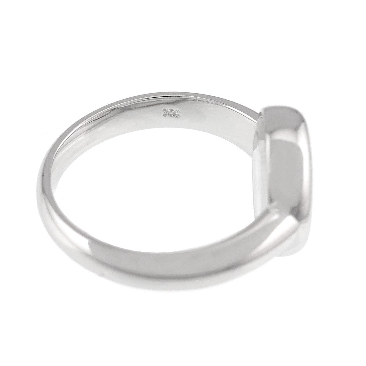 Happy Diamond Ring 18K WG 750 Size5-5.25(US)