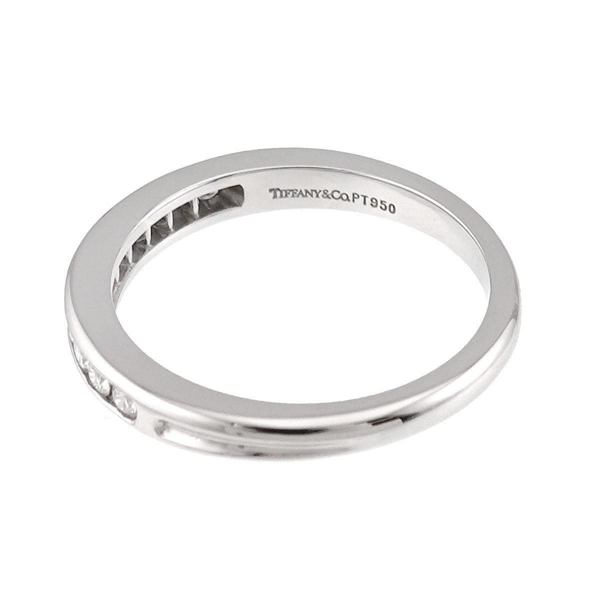 Half Diamond Ring Pt Platinum size5.75-6(US)