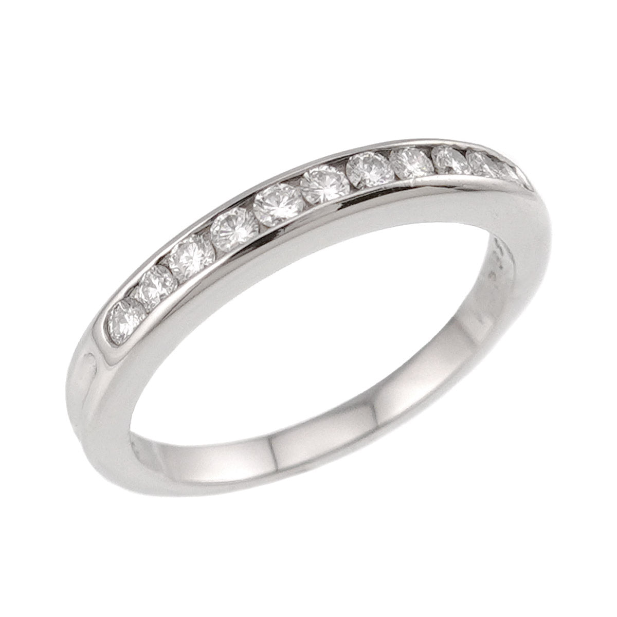 Half Diamond Ring Pt Platinum size5.75-6(US)