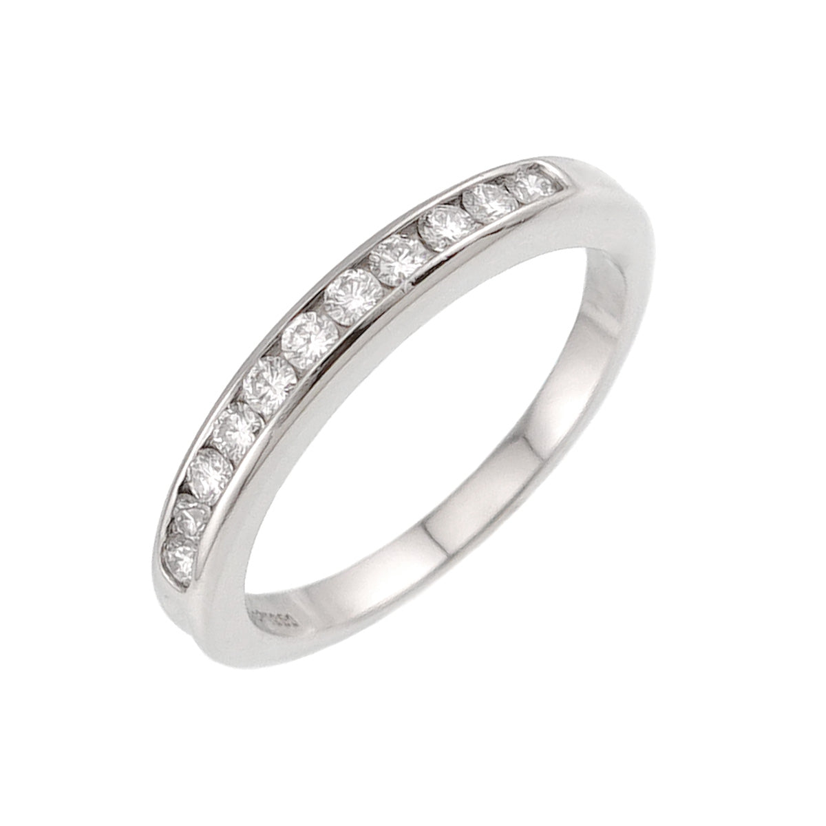 Half Diamond Ring Pt Platinum size5.75-6(US)