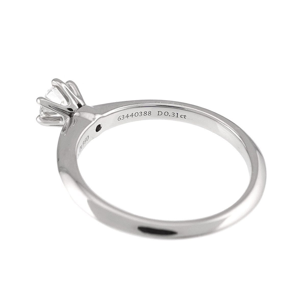 Diamond 0.31ct H/VS1/3EX Ring Platinum Size5.25(US)