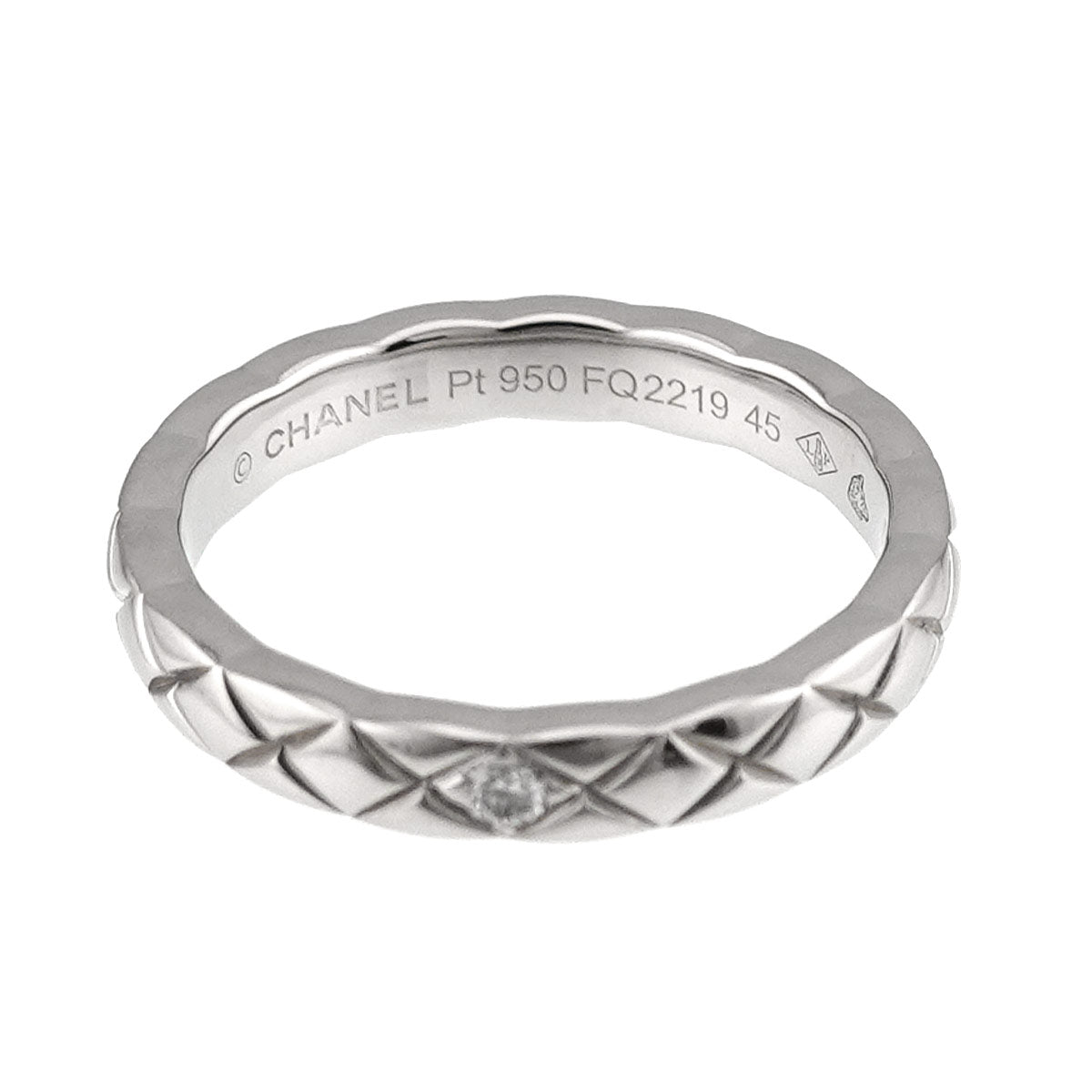 Coco Crush SM Diamond Ring Pt Platinum size45 3-3.25(US)