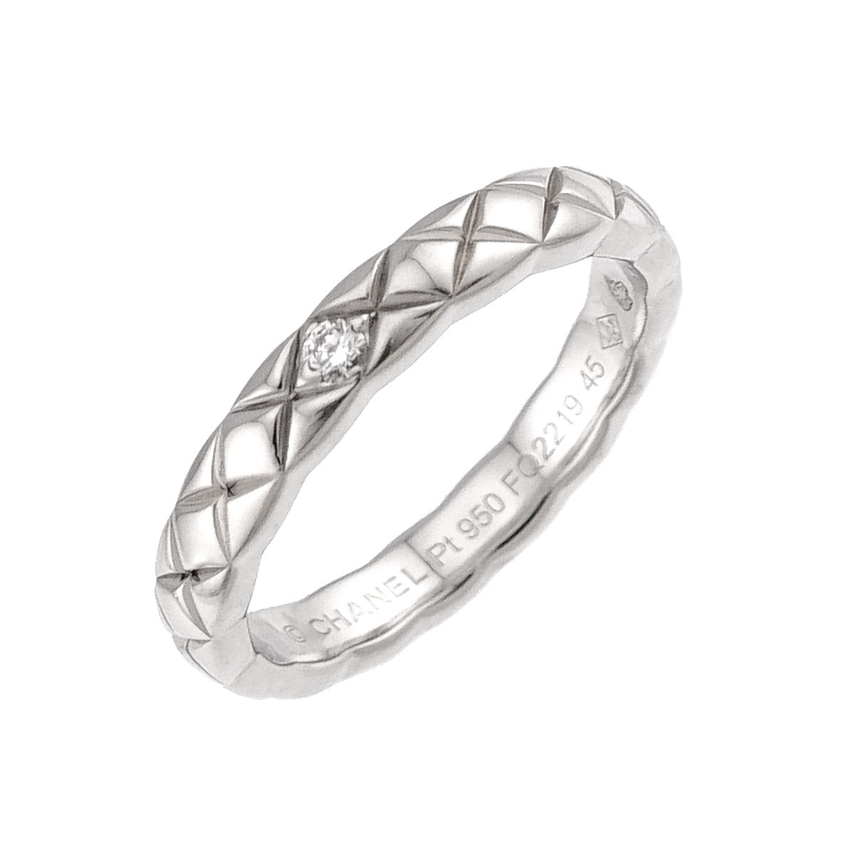 Coco Crush SM Diamond Ring Pt Platinum size45 3-3.25(US)