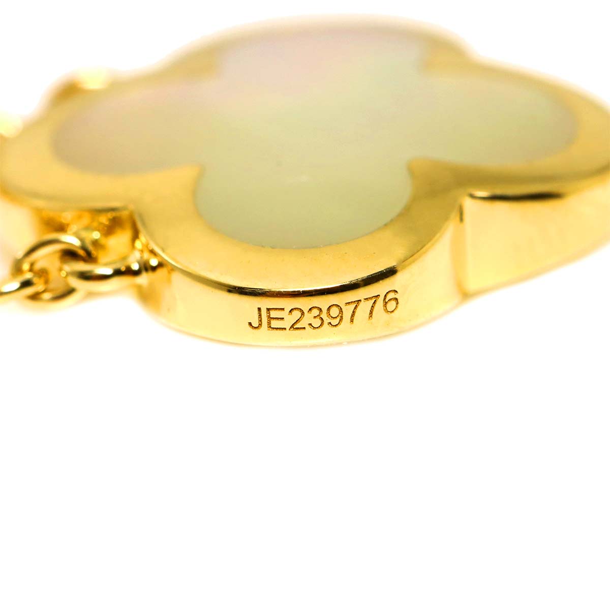 Pure Alhambra MOP Necklace 18K Yellow Gold 750