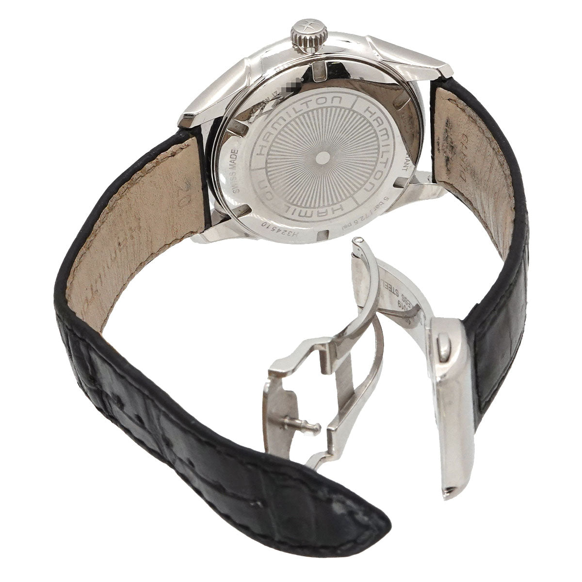 Jazzmaster H324510 Date Quartz Silber Dial Mens Watch