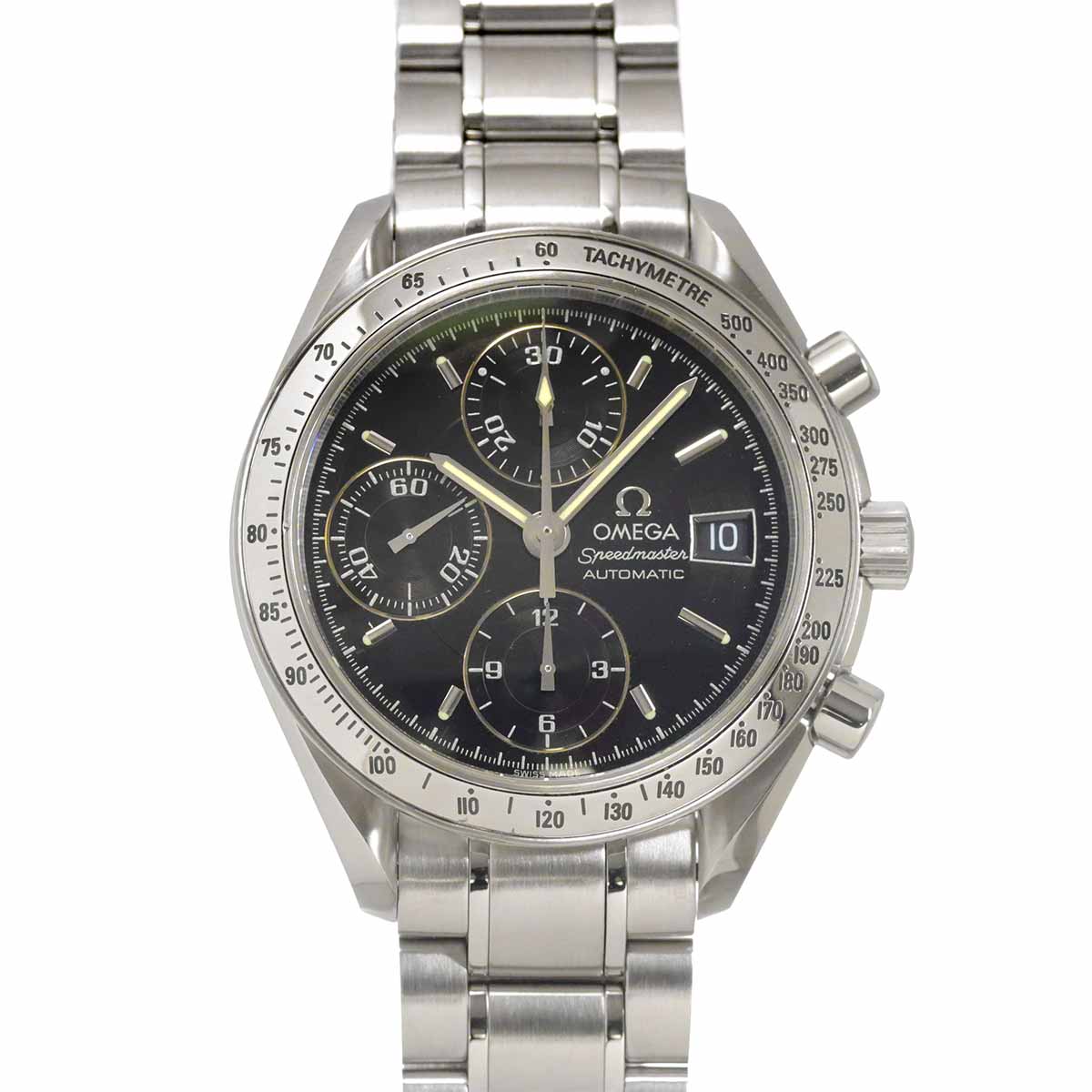 Speedmaster Date 3513 50 Chronograph Automatic Black Dial Mens
