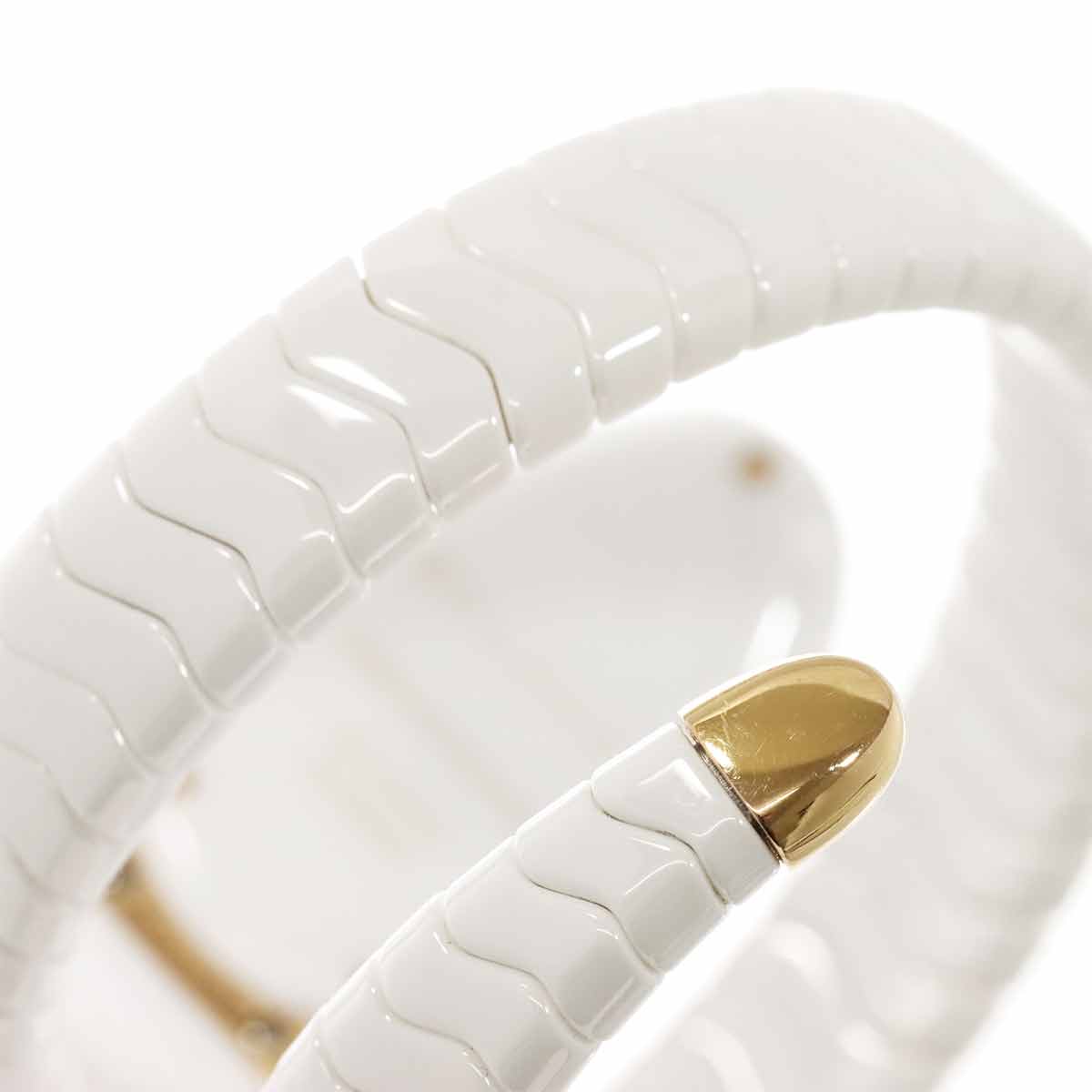 Serpenti SPC35WG Quartz Diamond Bezel White Dial Ladies