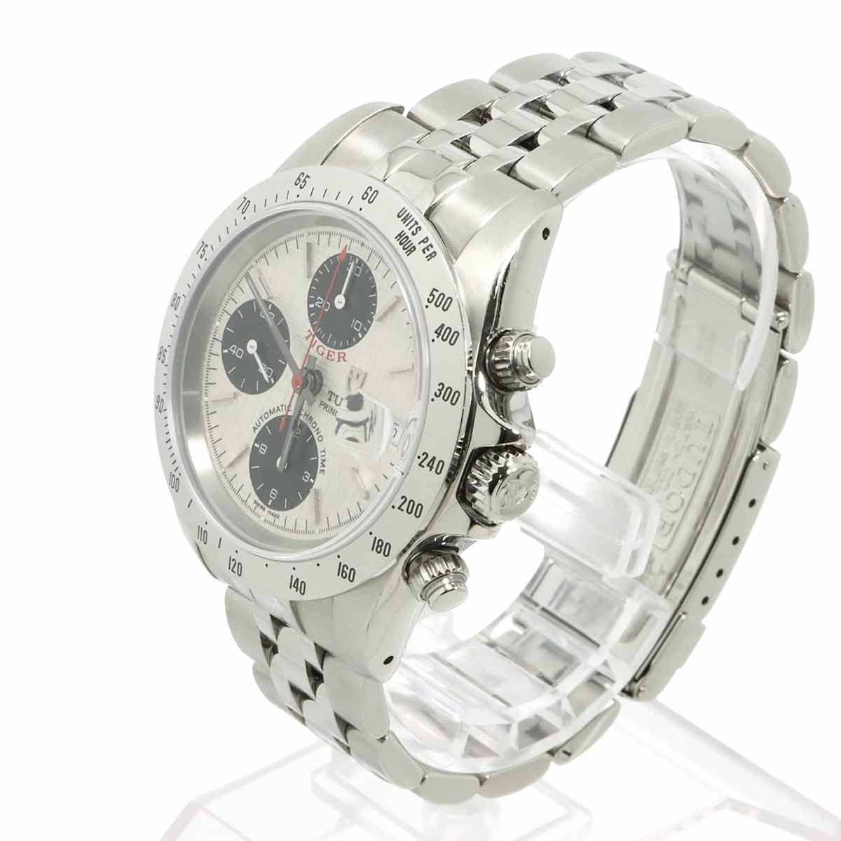 Chrono Time Tiger 79280 Date Automatic Silver Dial Mens Watch