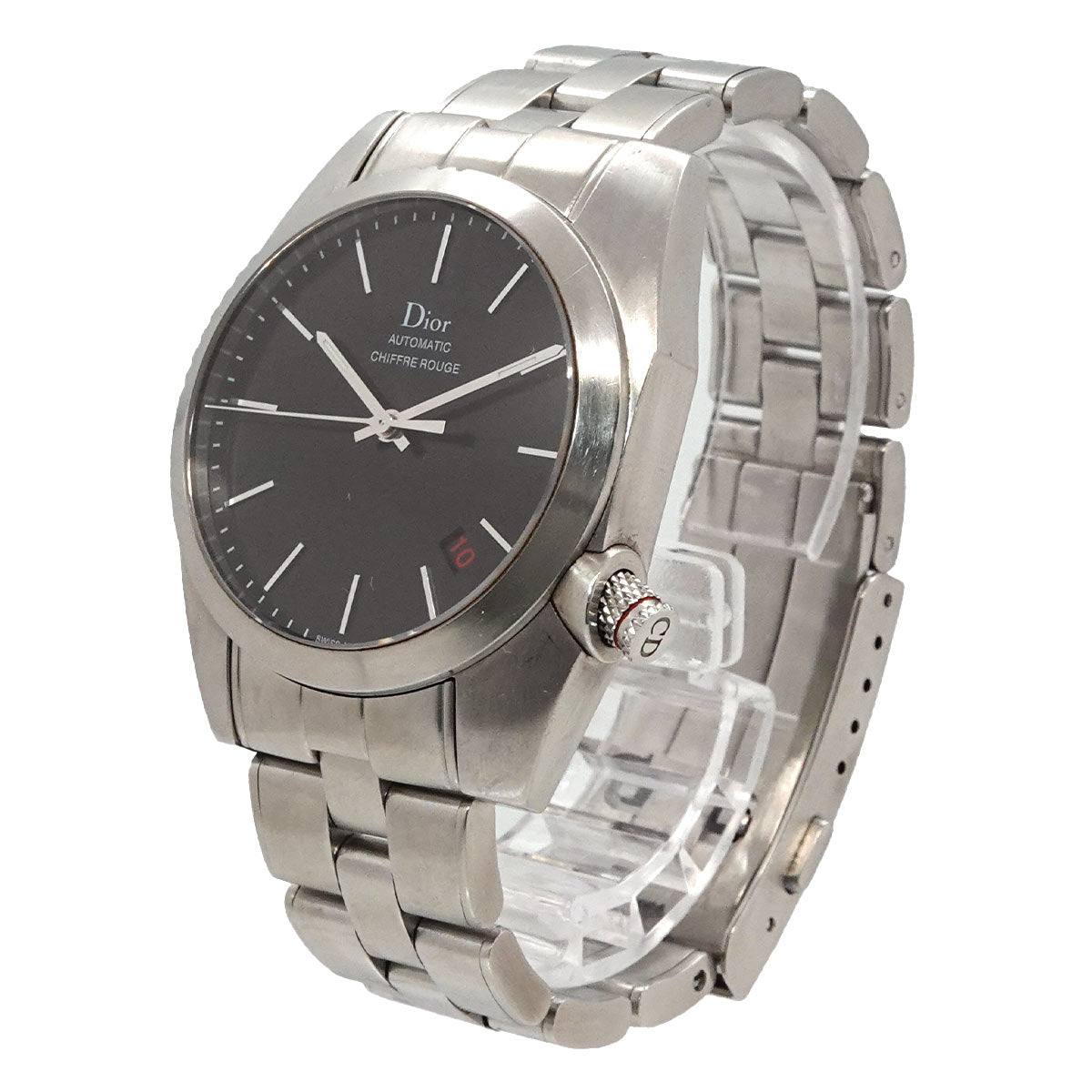 CHIFFRE ROUGE CD084510 Date Black Dial Mens Watch