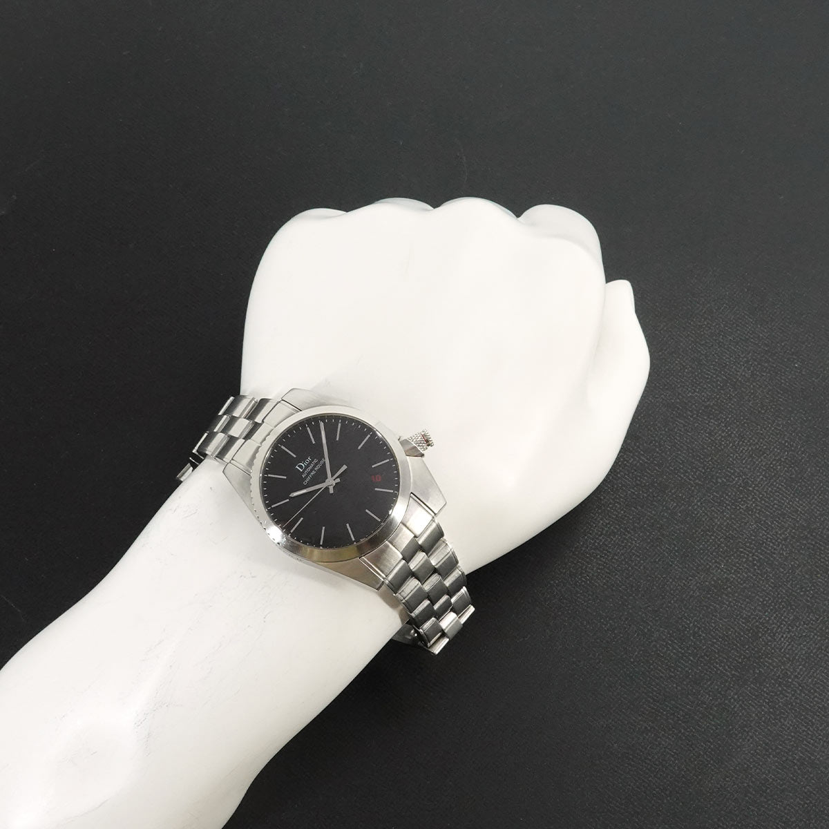 CHIFFRE ROUGE CD084510 Date Black Dial Mens Watch