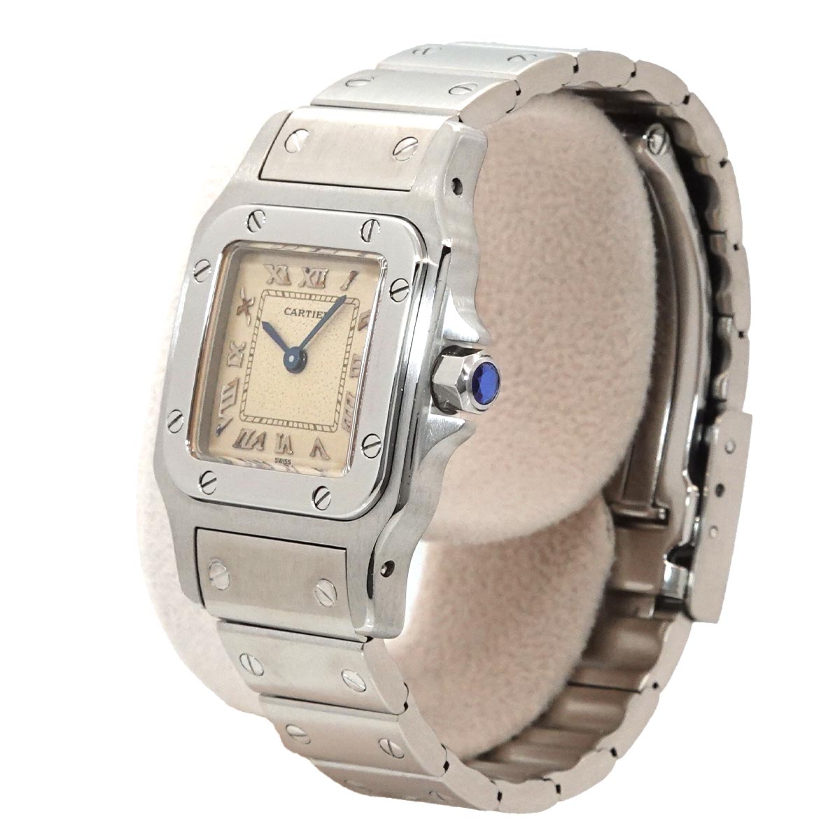Santos Galbee SM W20024D6 Quartz Cream Dial Ladies Watch