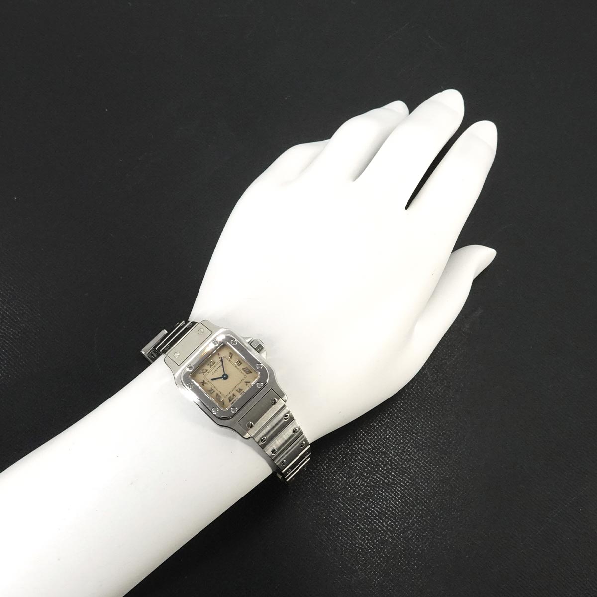 Santos Galbee SM W20024D6 Quartz Cream Dial Ladies Watch