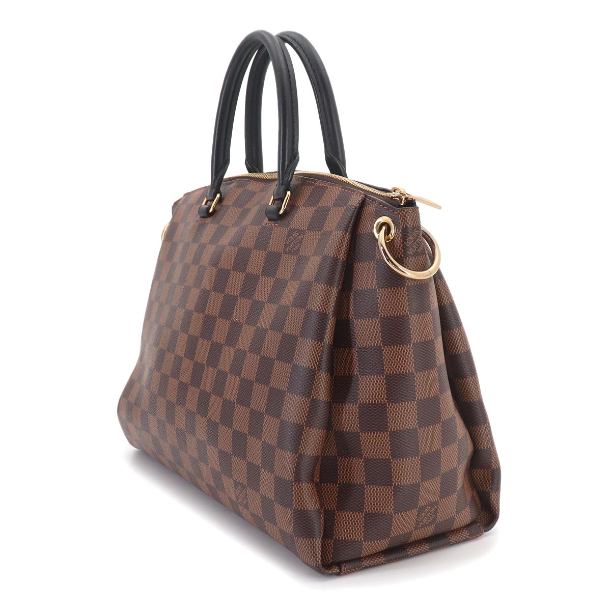 Damier Odeon MM Tote Shoulder Bag Ebene Black N45283