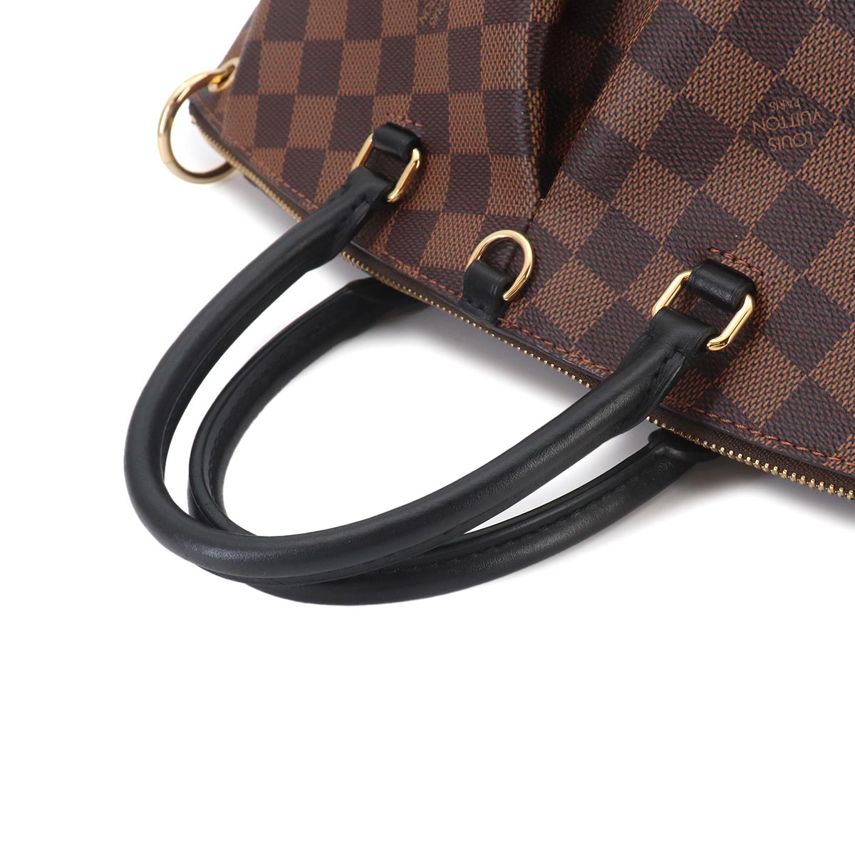 Damier Odeon MM Tote Shoulder Bag Ebene Black N45283