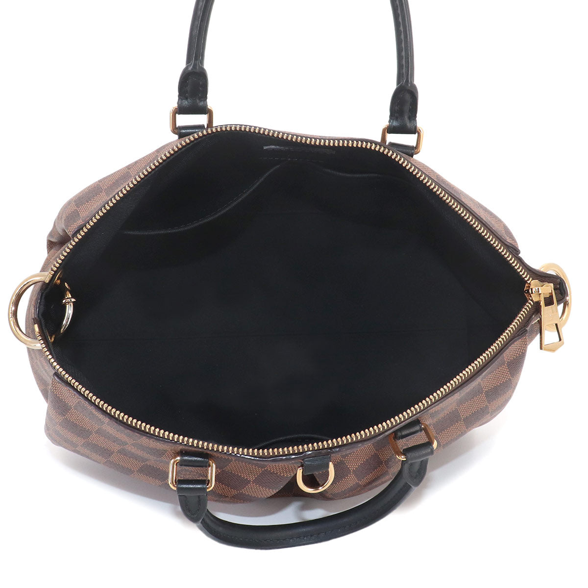 Damier Odeon MM Tote Shoulder Bag Ebene Black N45283