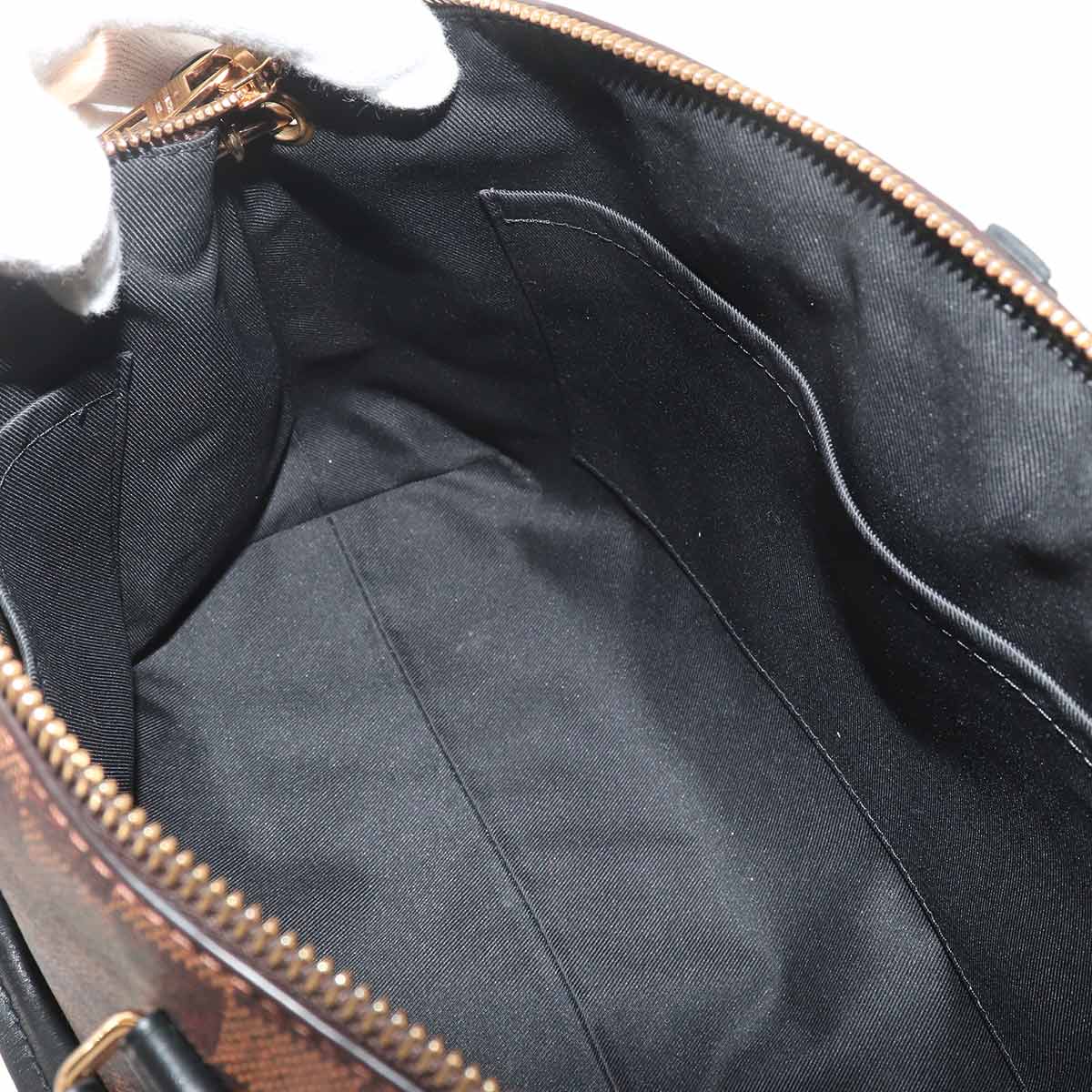 Damier Odeon MM Tote Shoulder Bag Ebene Black N45283