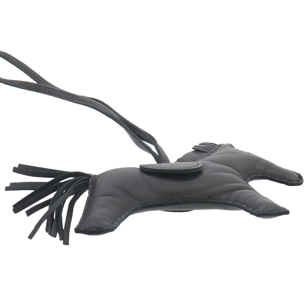 Rodeo MM Bag Charm Agneau Milo So Black Horse Accessory