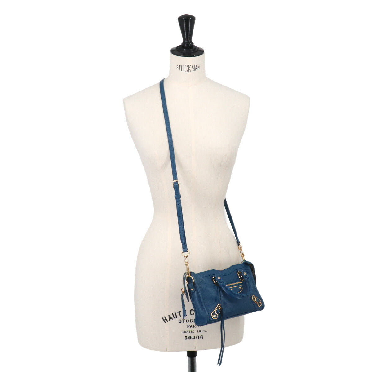 Classic Nano City 2way Hand Shoulder Bag 505982 Blue Purse