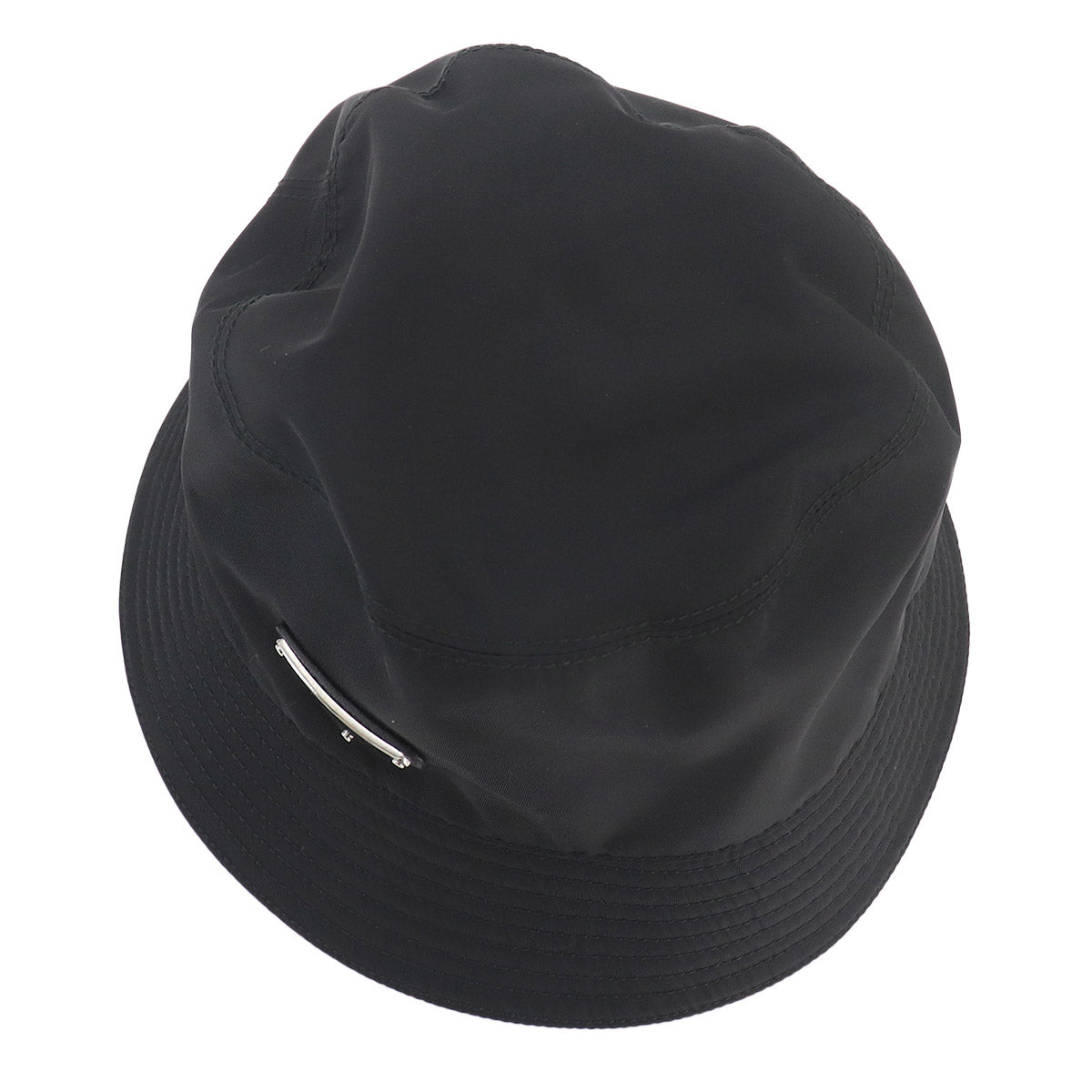 Bucket Hat Polyamide Nylon Black S 1HC137 Triangle Logos
