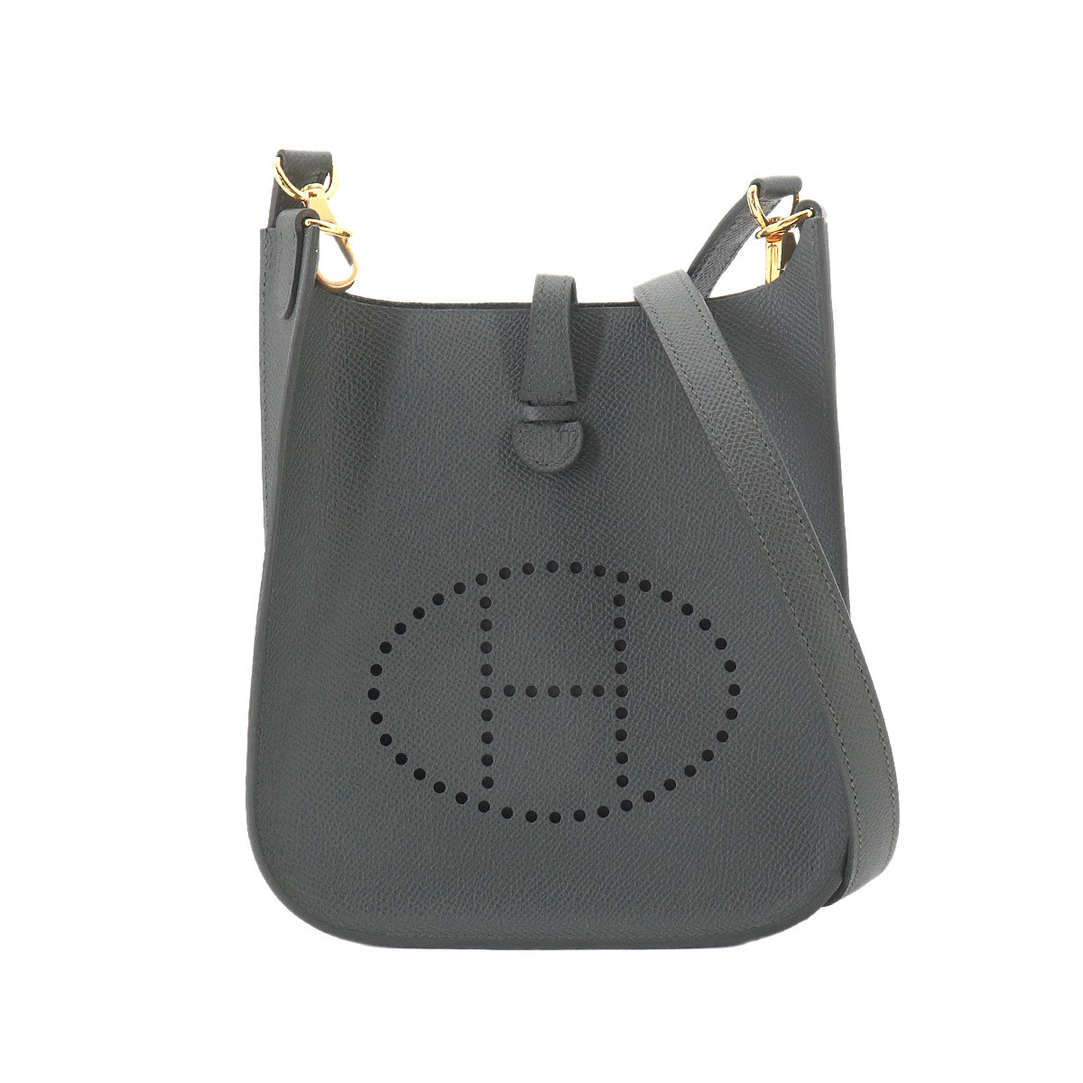 Evelyne Sellier 16 TPM Shoulder Bag Epsom Vert Mangrove